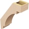 Ekena Millwork 5-inch W x 14-inch D x 18-inch H Aspen Rough Cedar Woodgrain TimberThane Knee Brace, Primed BRCUR05X14X18ASPRCPR - alternate 6